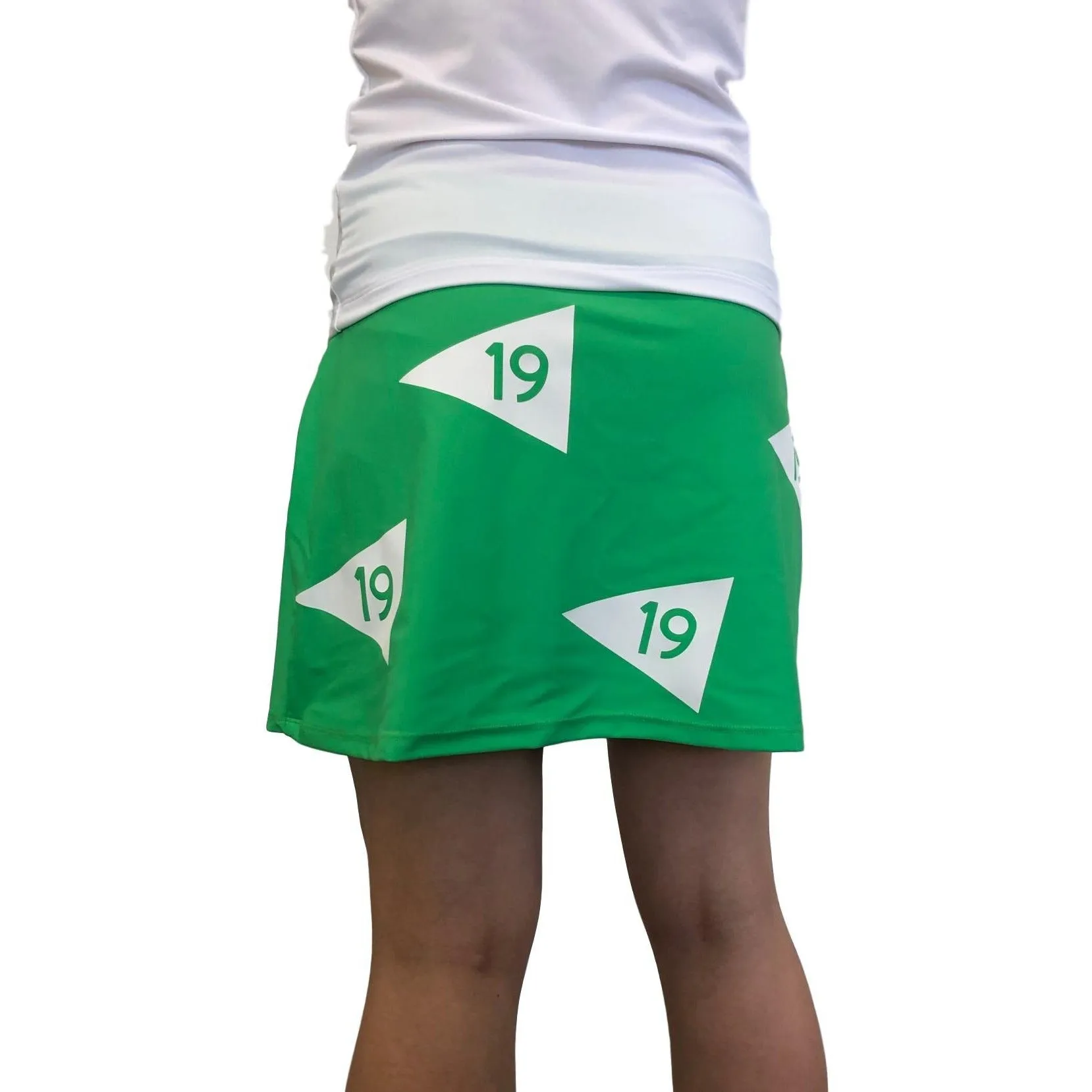 19th Hole Themed Slim Golf Skort
