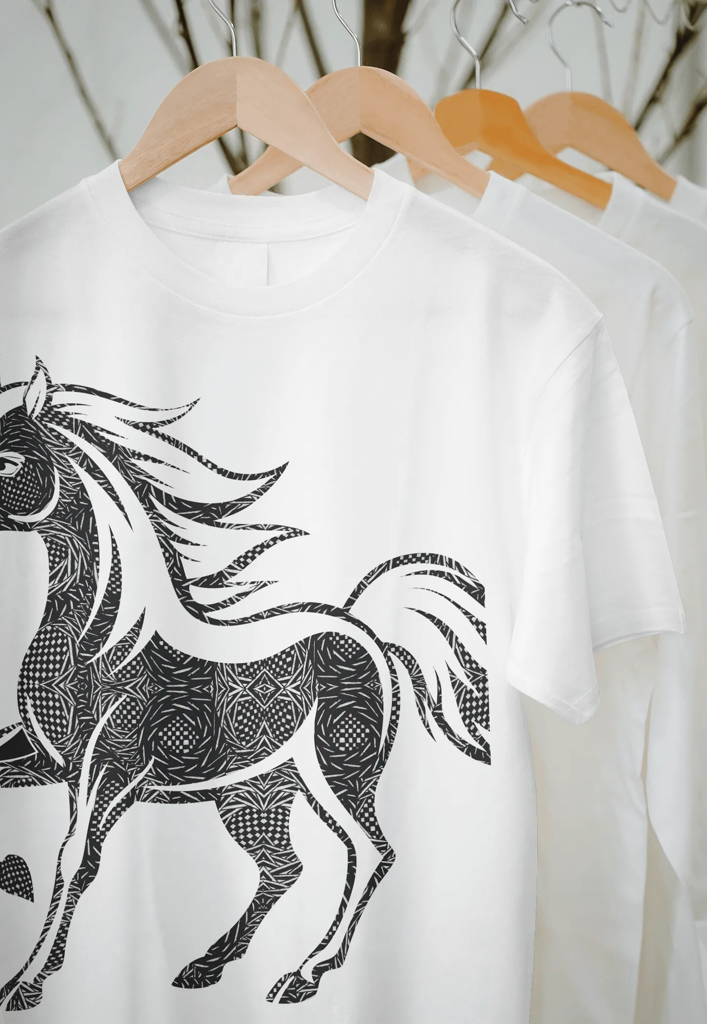 Abstract Rider Unisex T-Shirt - 100% Cotton Crewneck Half Sleeve