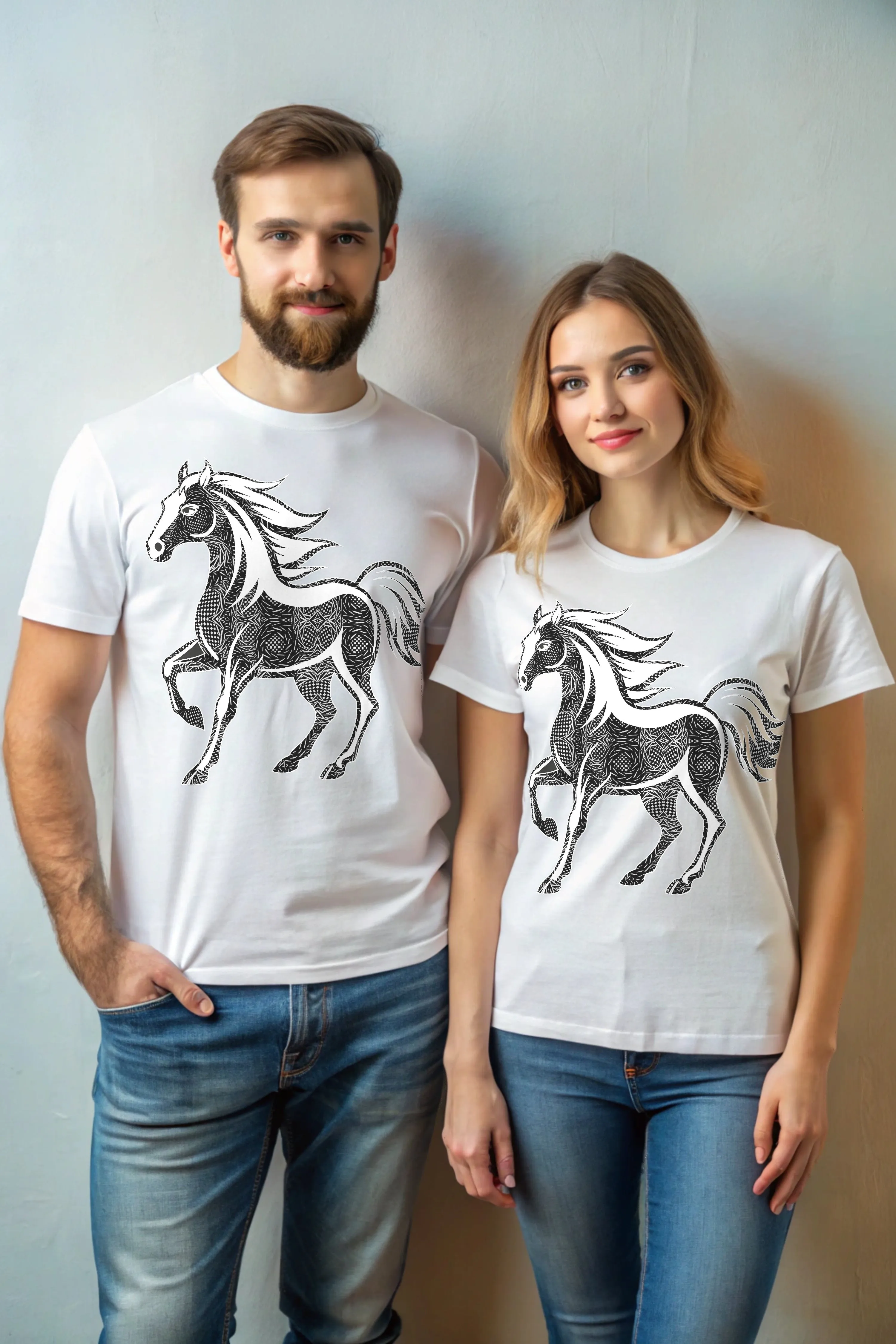 Abstract Rider Unisex T-Shirt - 100% Cotton Crewneck Half Sleeve