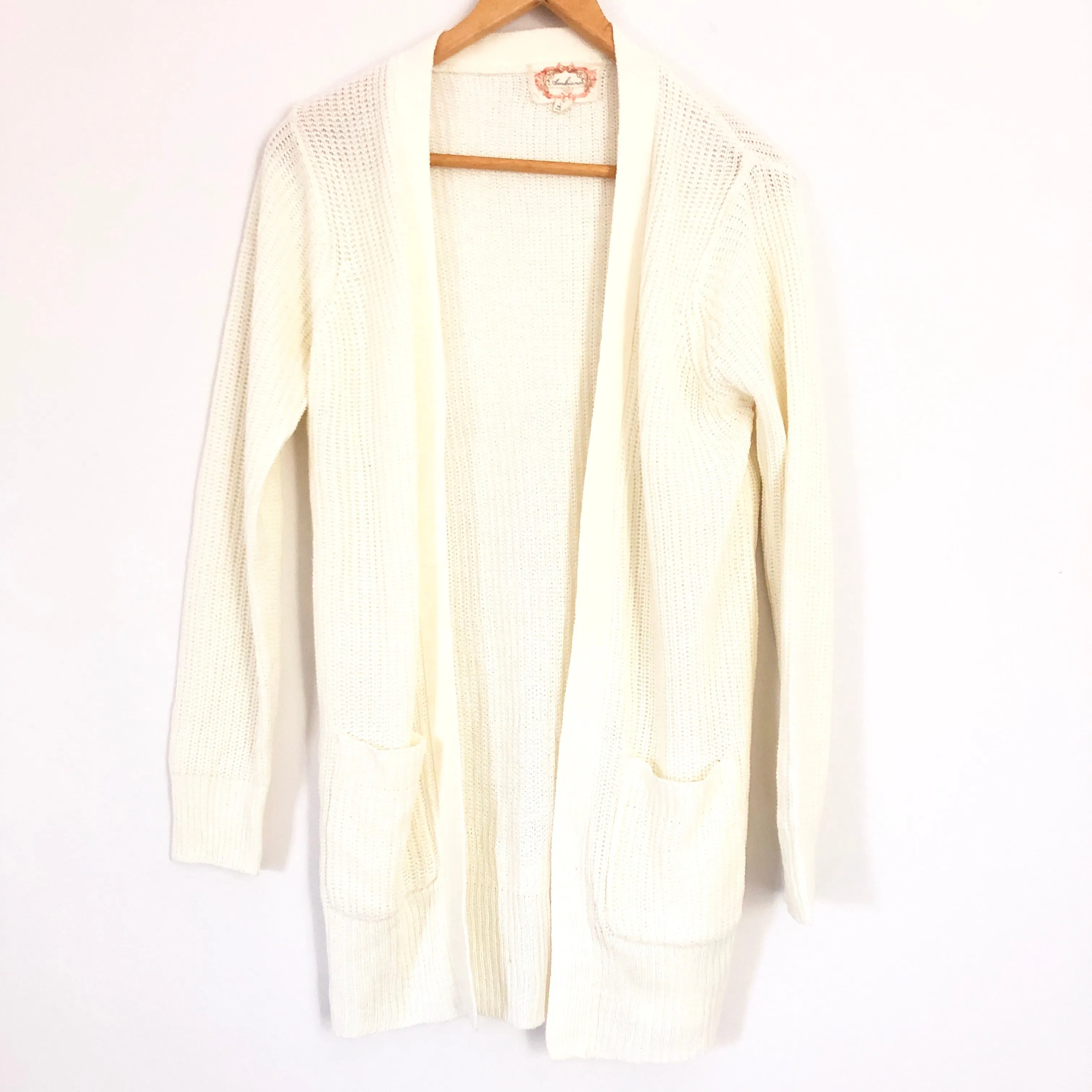 Ambiance Ivory Knit Cardigan- Size S
