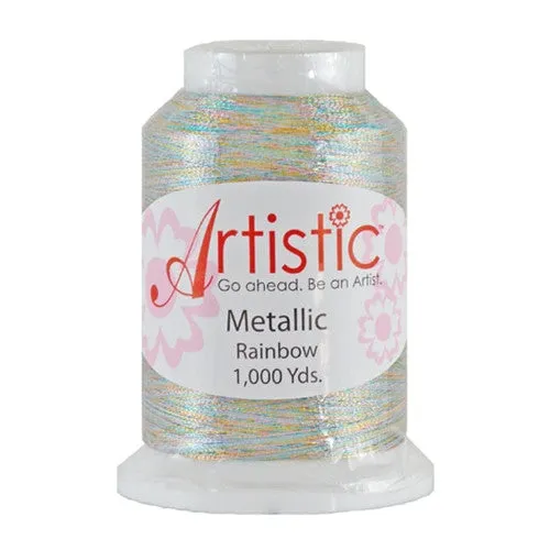 Artistic S/N Metallic Thread in Rainbow, 1000yd