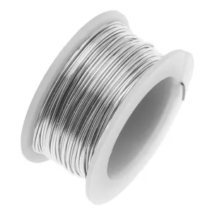 Artistic Wire, Copper Craft Wire 26 Gauge Thick, Stainless Steel (15 Yard Spool)