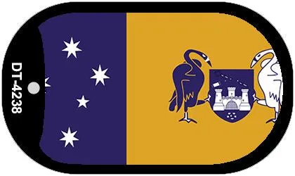 Australian Capital Flag Metal Novelty Dog Tag Necklace DT-4238