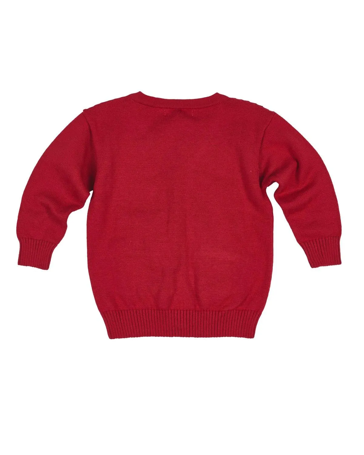 Boys Red Cardigan Sweater