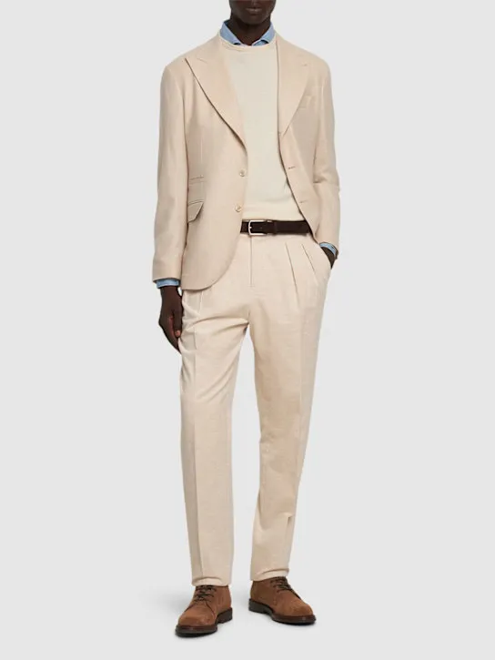 Brunello Cucinelli   Cotton &amp; cashmere corduroy pants 
