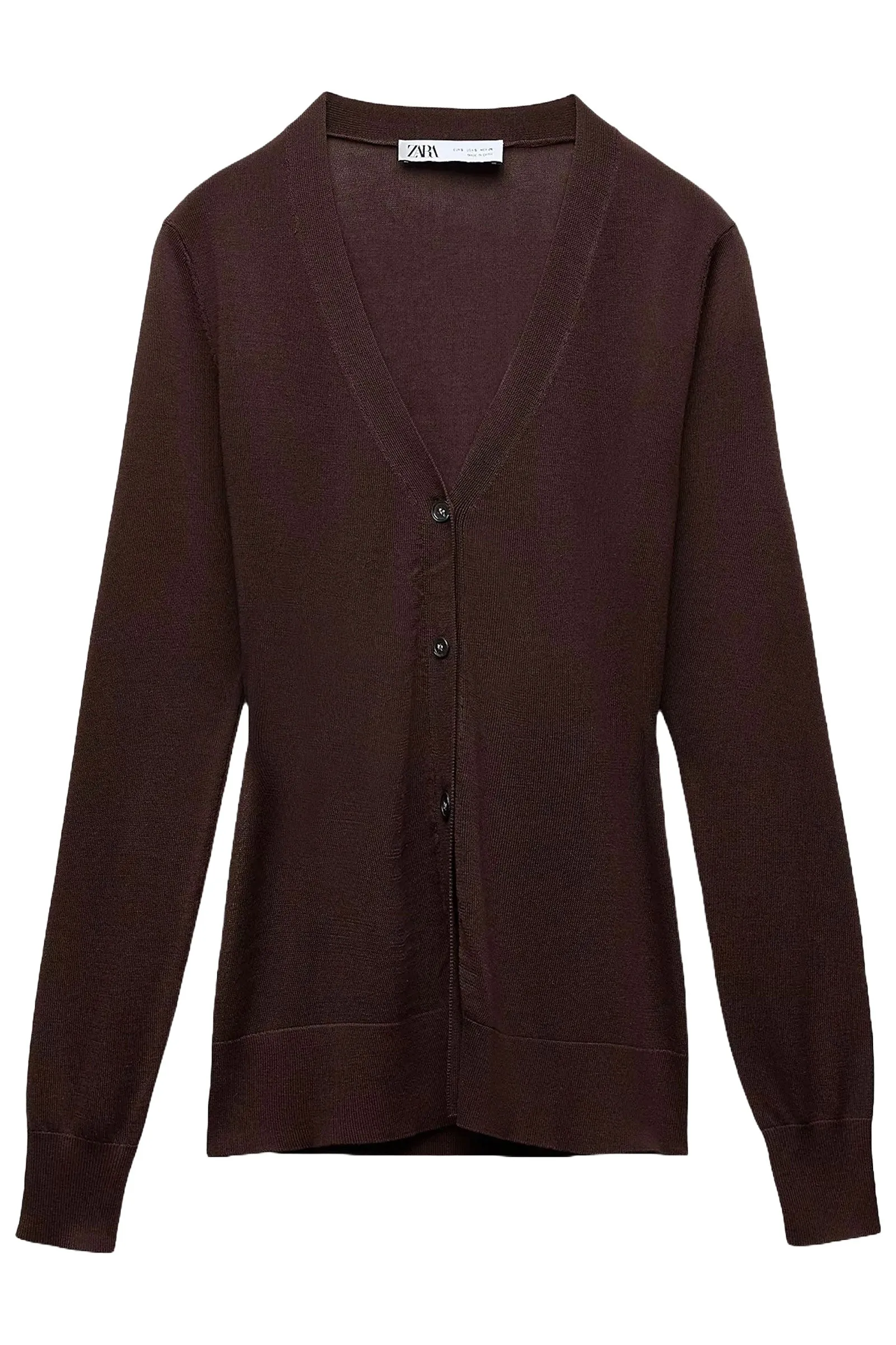 Buttoned Knit Cardigan