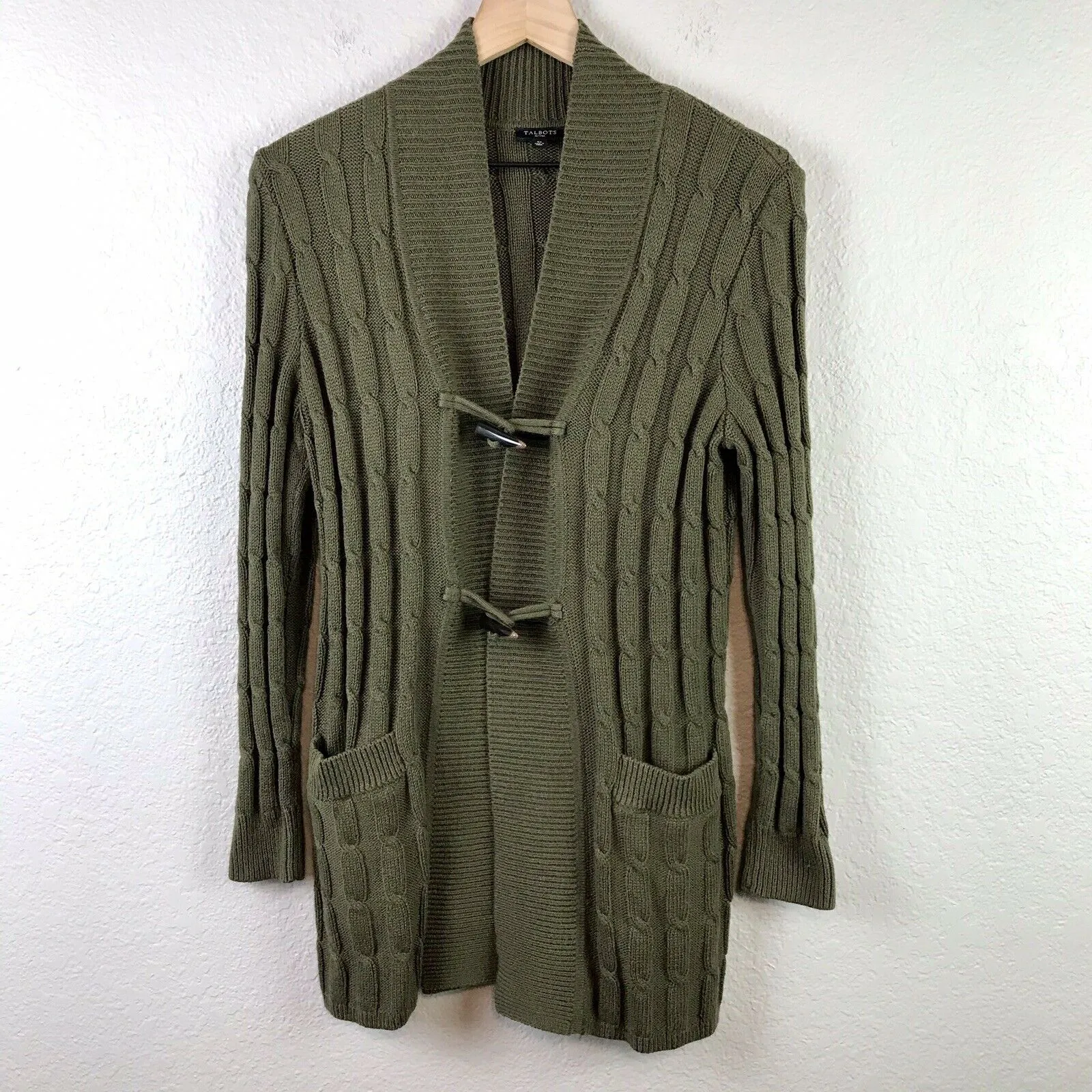Cable Knit Toggle Cardigan