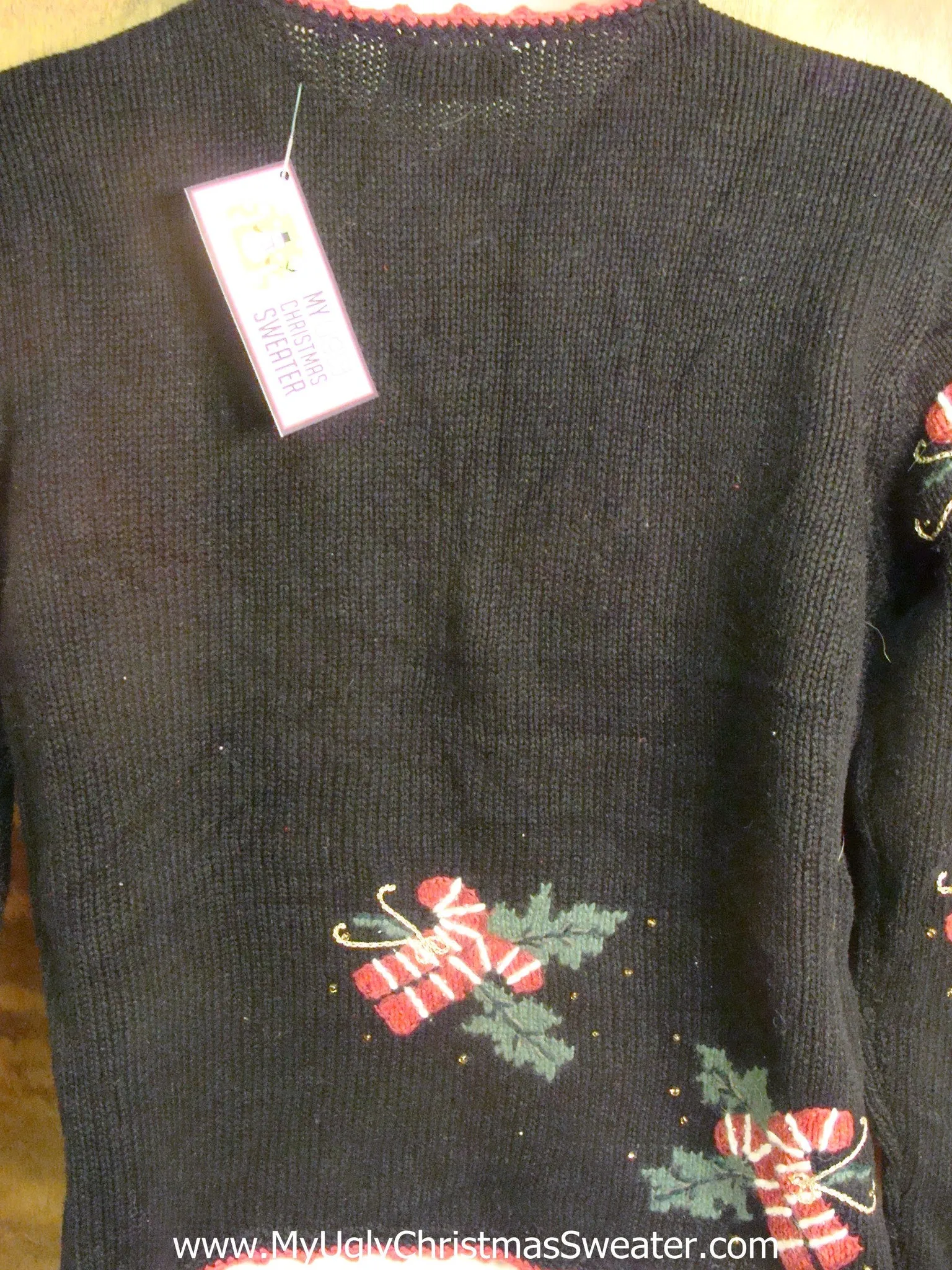 Candy Canes Funny Christmas Sweater