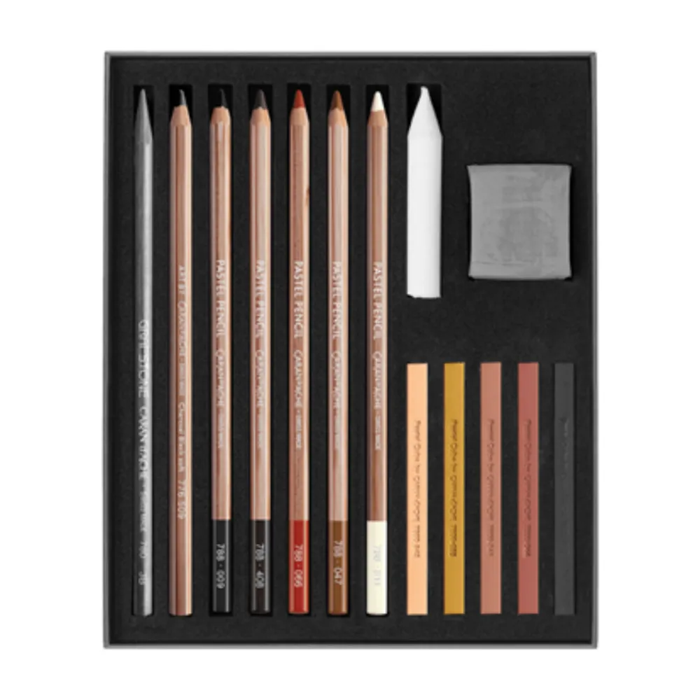 Caran D'Ache Pastel Pencil Flesh & Earth Set