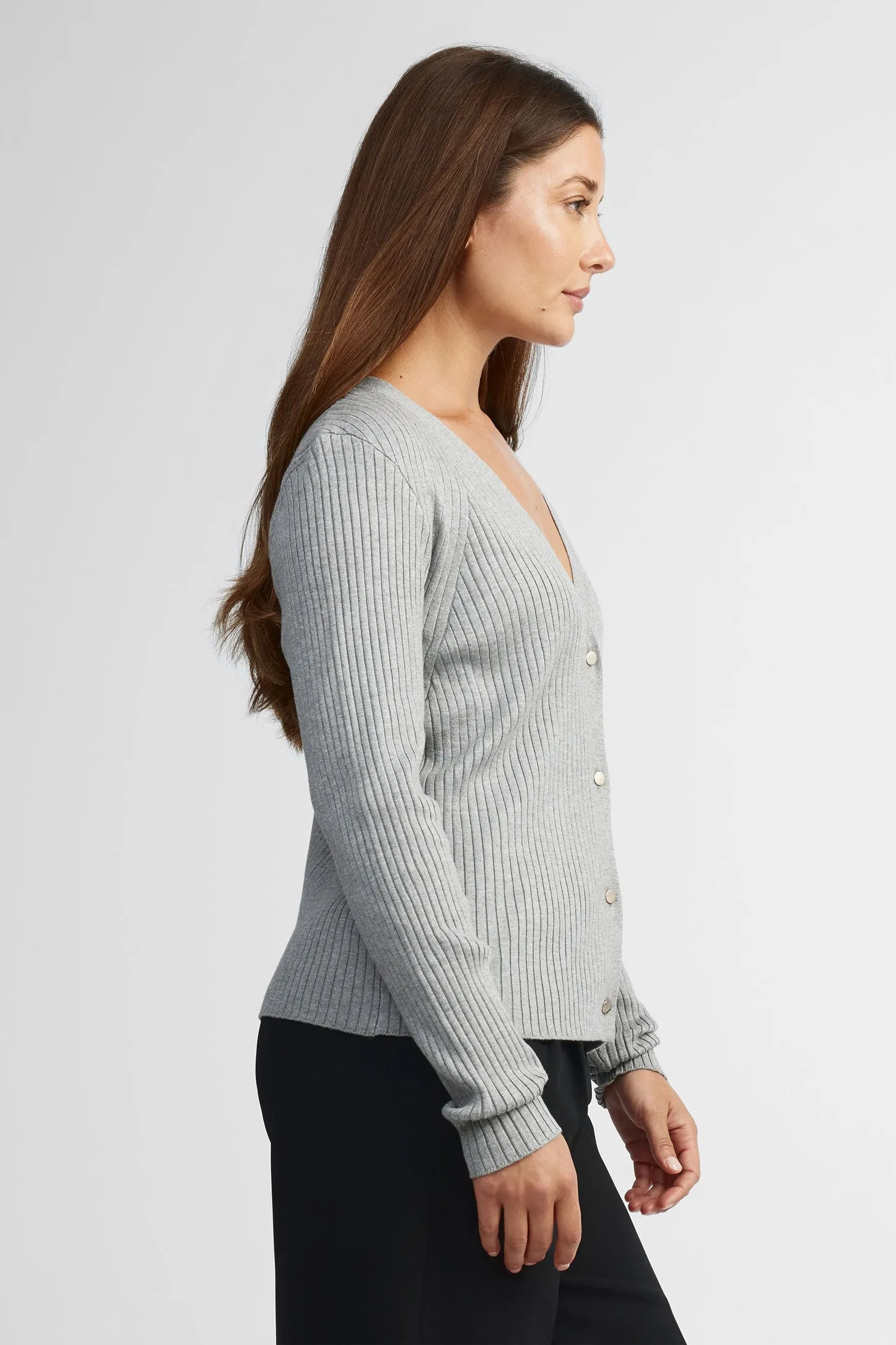 Cardigan col en V tricot - Femme