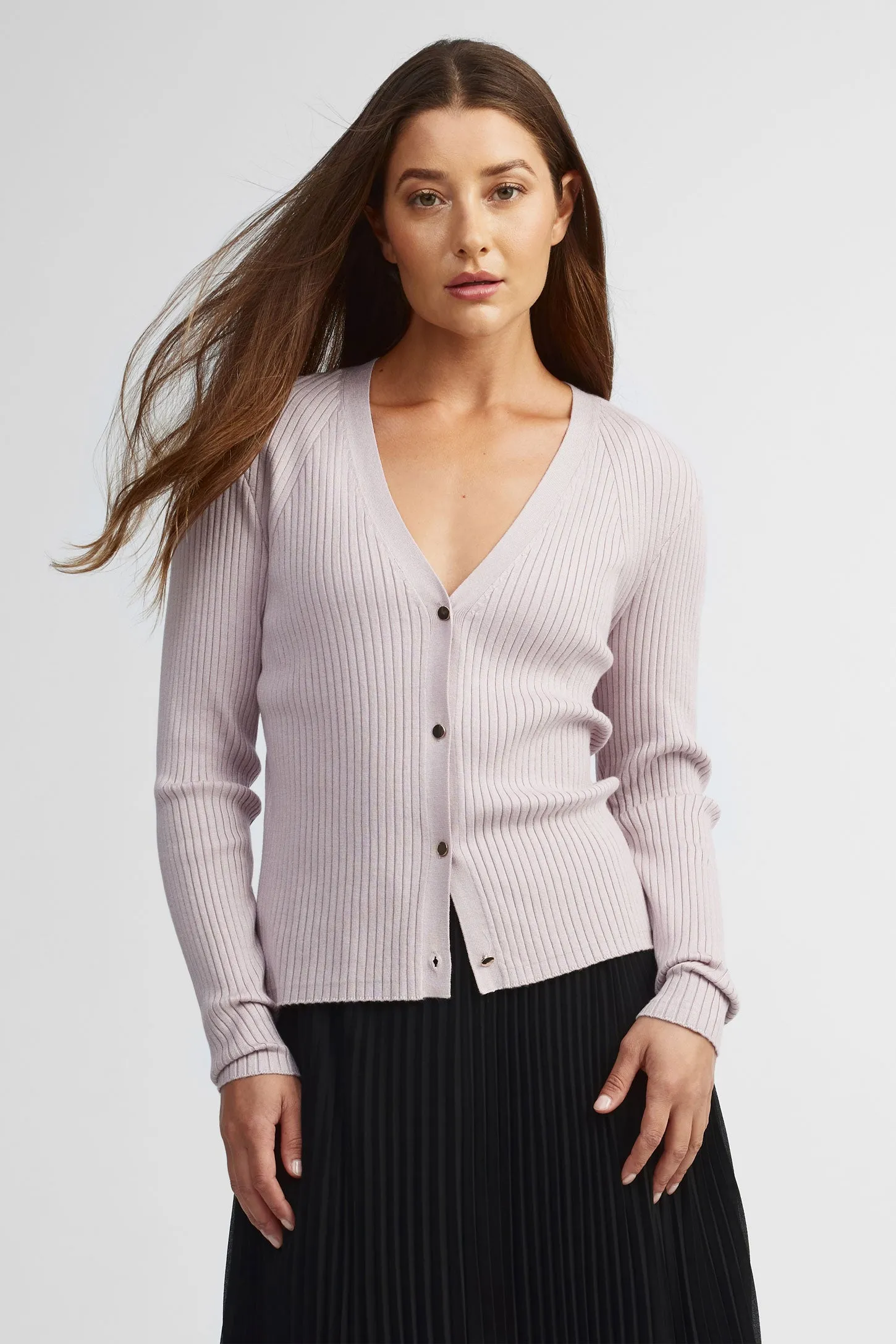 Cardigan col en V tricot - Femme