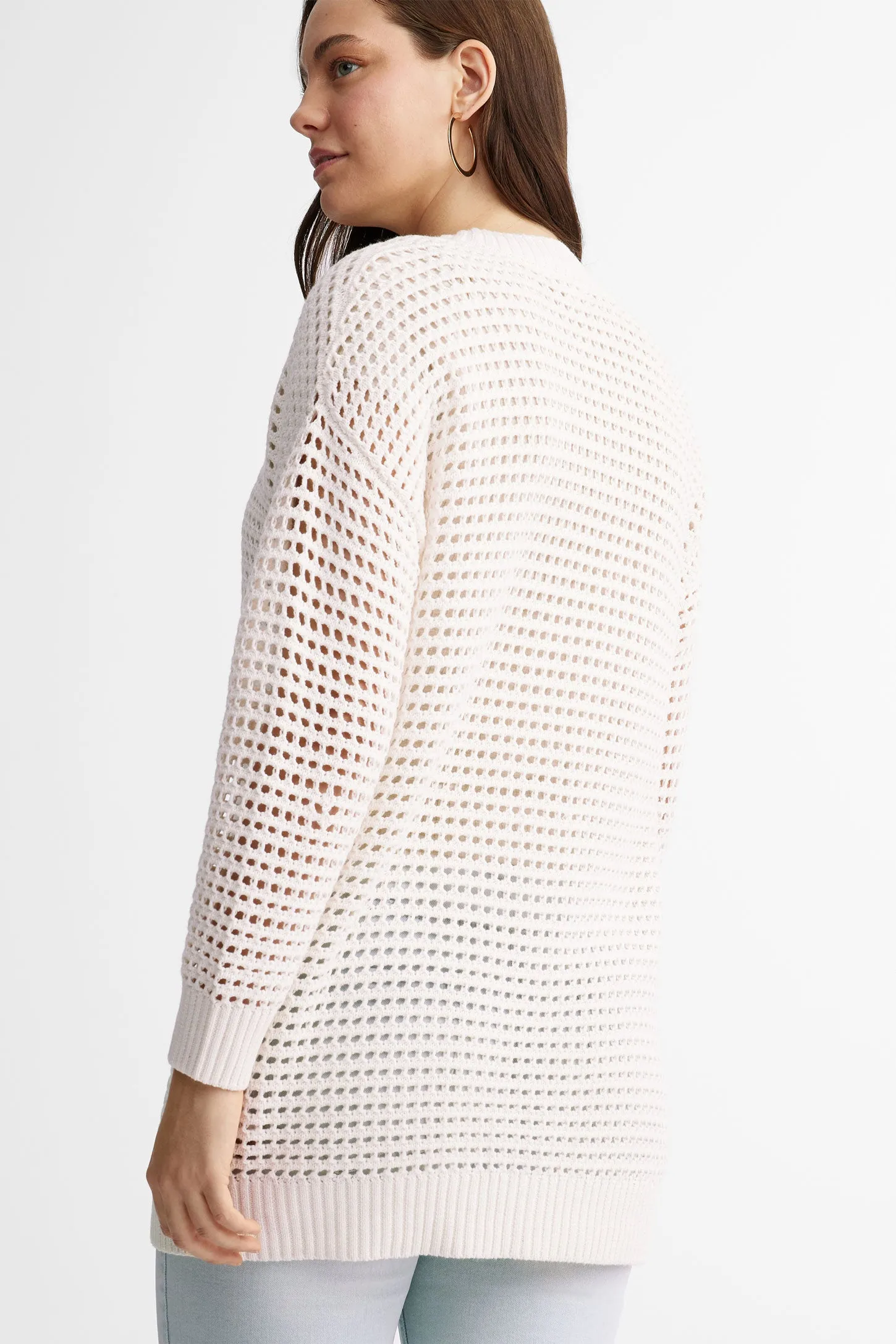 Cardigan en crochet coupe ample - Femme