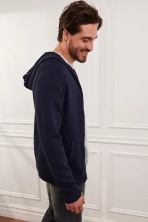 Cardigan en tricot à capuchon - Homme