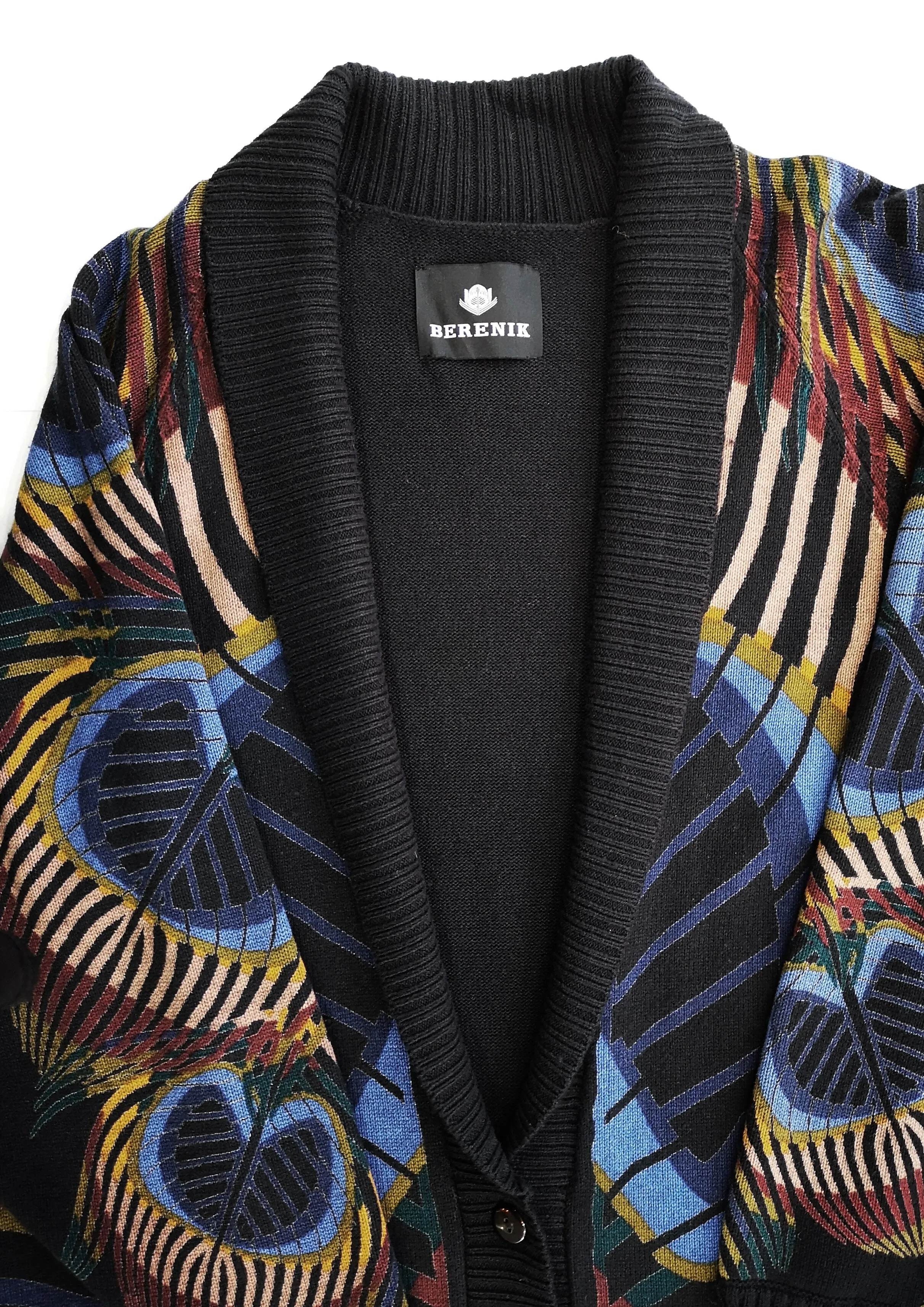 CARDIGAN - KNIT PEACOCK color
