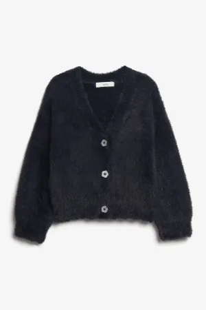 Cardigan tricot pelucheux - Bébé fille