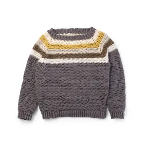 Caron X Pantone Crochet Colorwork Raglan Sweater