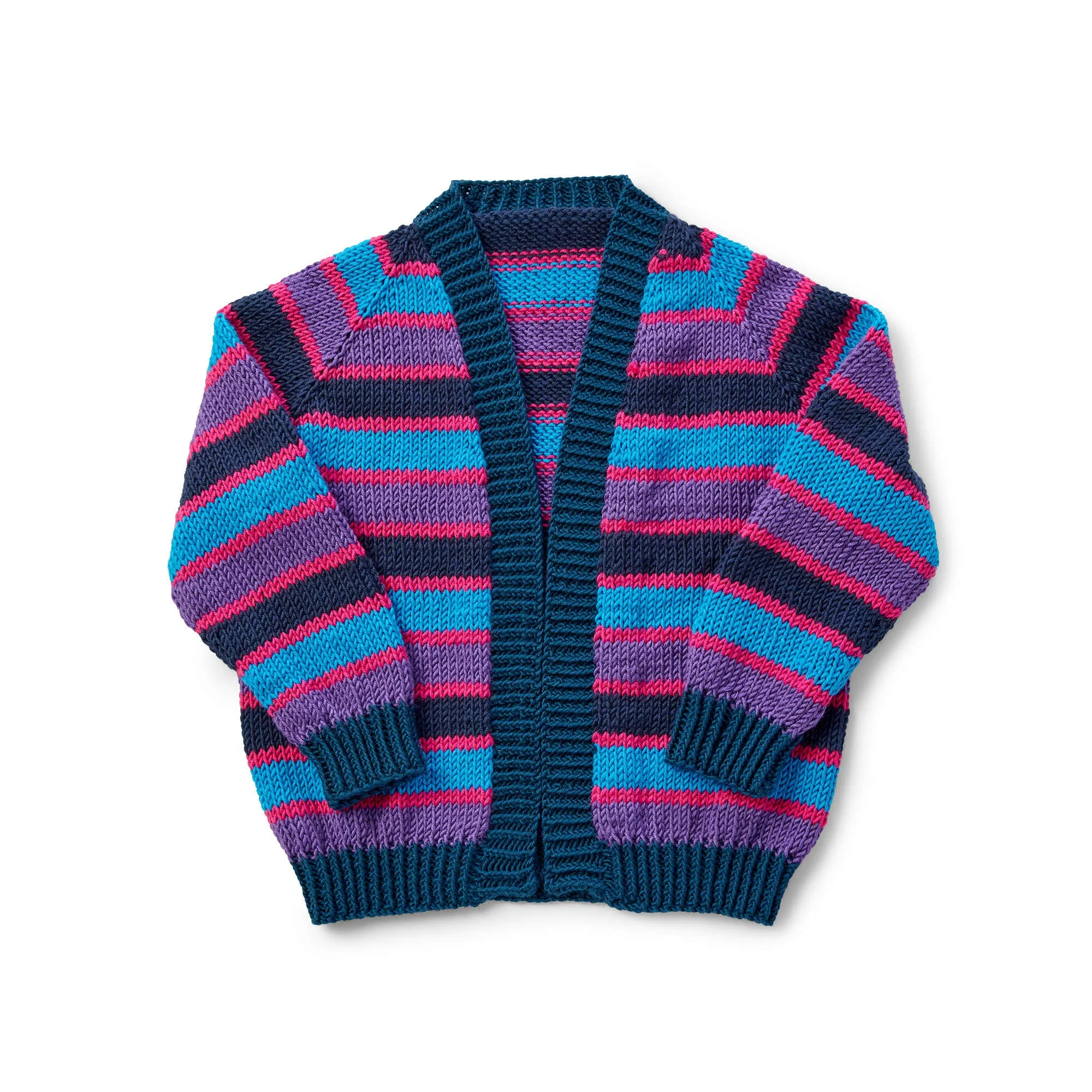 Caron X Pantone Cropped Raglan Knit Cardigan