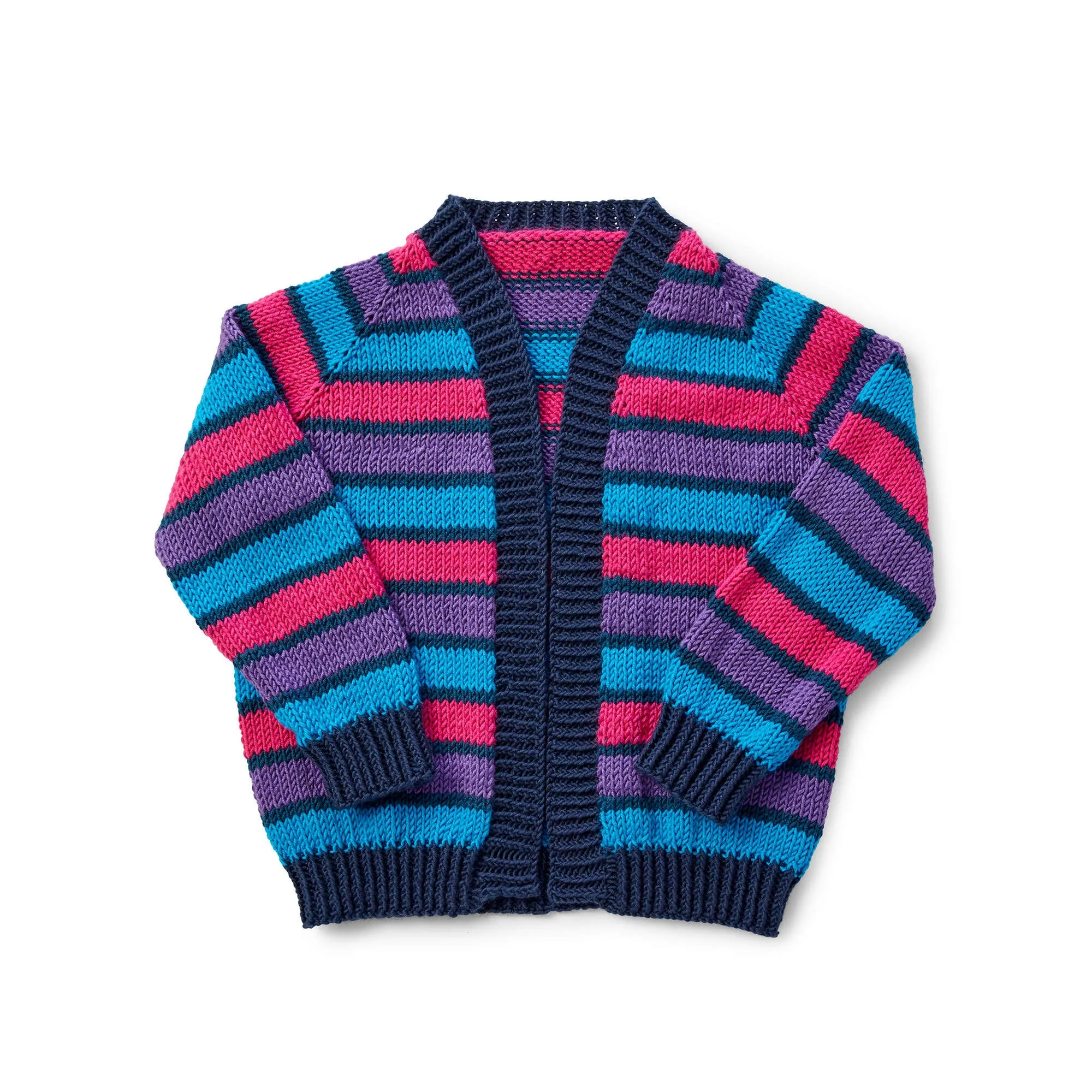 Caron X Pantone Cropped Raglan Knit Cardigan