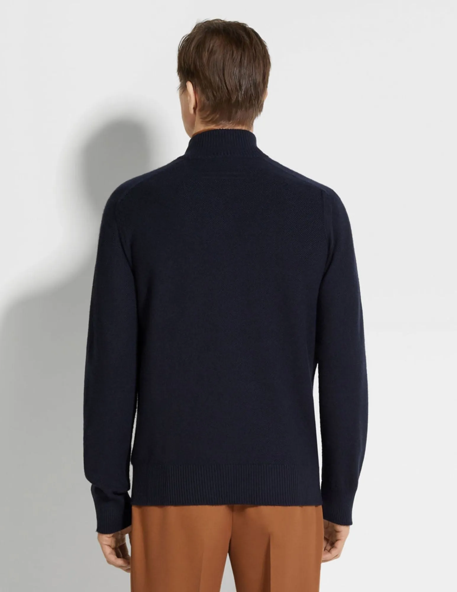 Cashseta Full Zip Cardigan | Navy