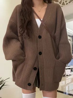 Casual Warm Cotton Knitwear Cardigan for Women | Perfect for Everyday Wear