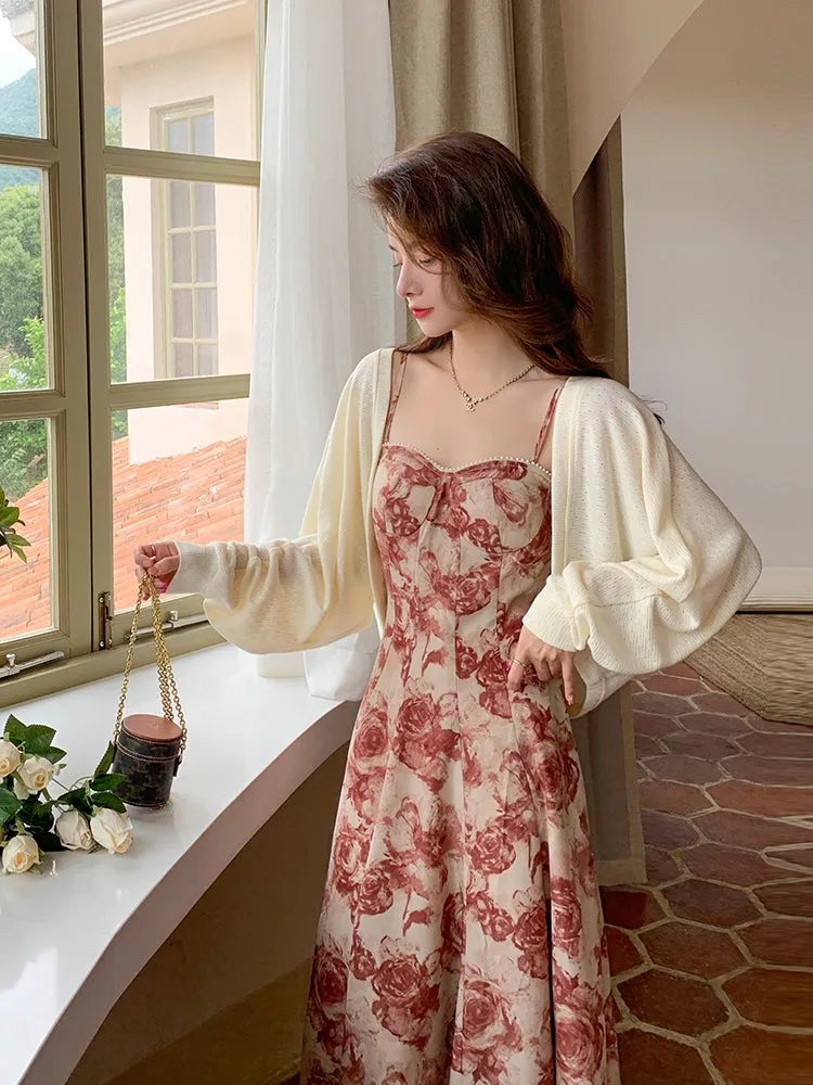 Chic Flared Viscose Fiber Cardigan