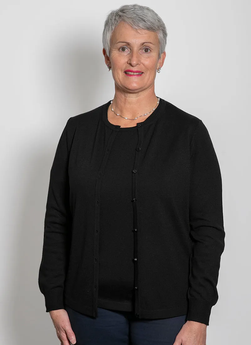 Classic Merino Button to Neck Cardigan