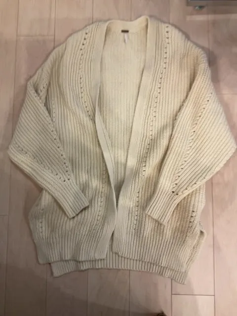 {{ClientCode}} CREAM Free People CARDIGAN, S