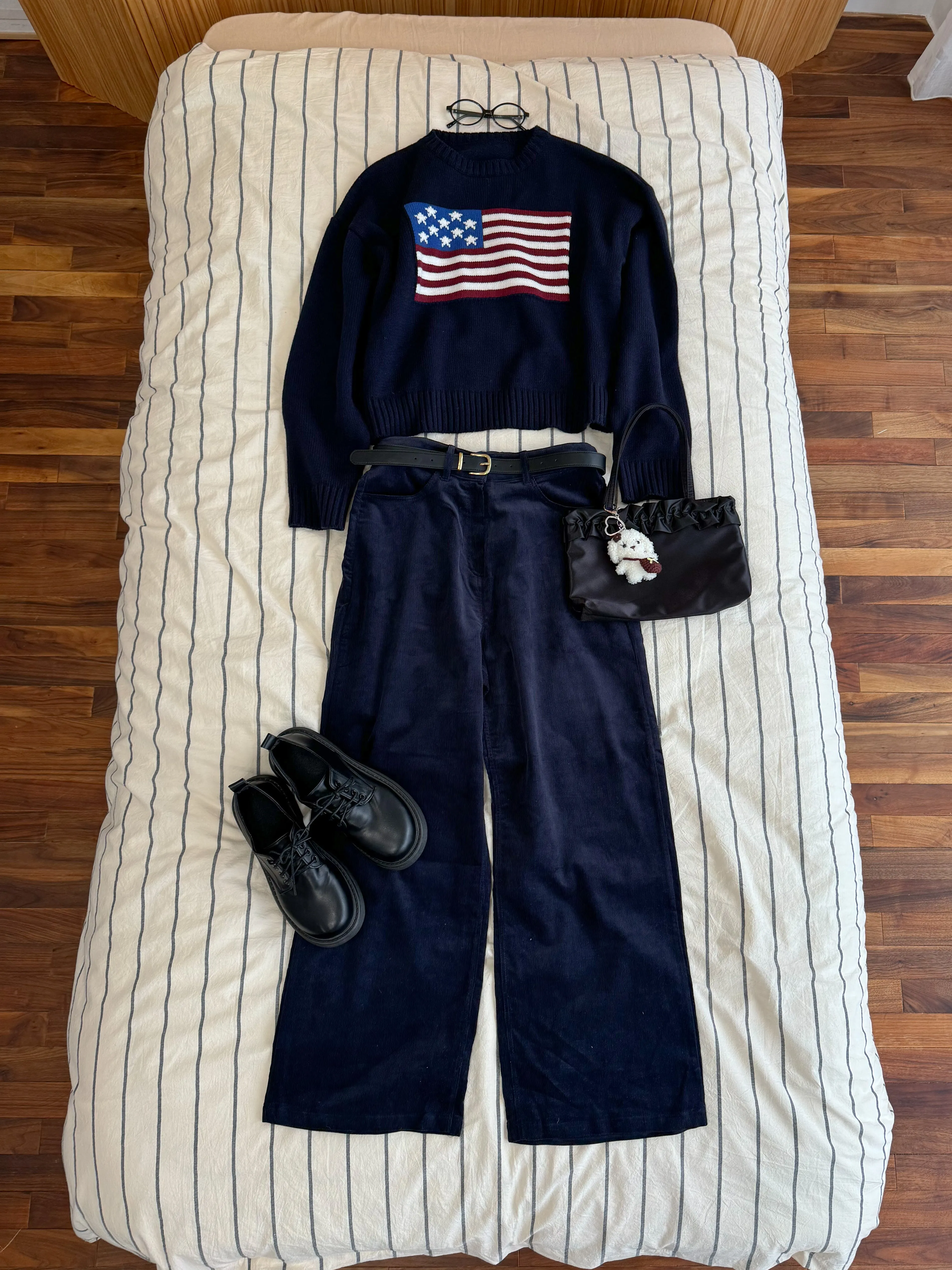 Corduroy Wide Straight Pants