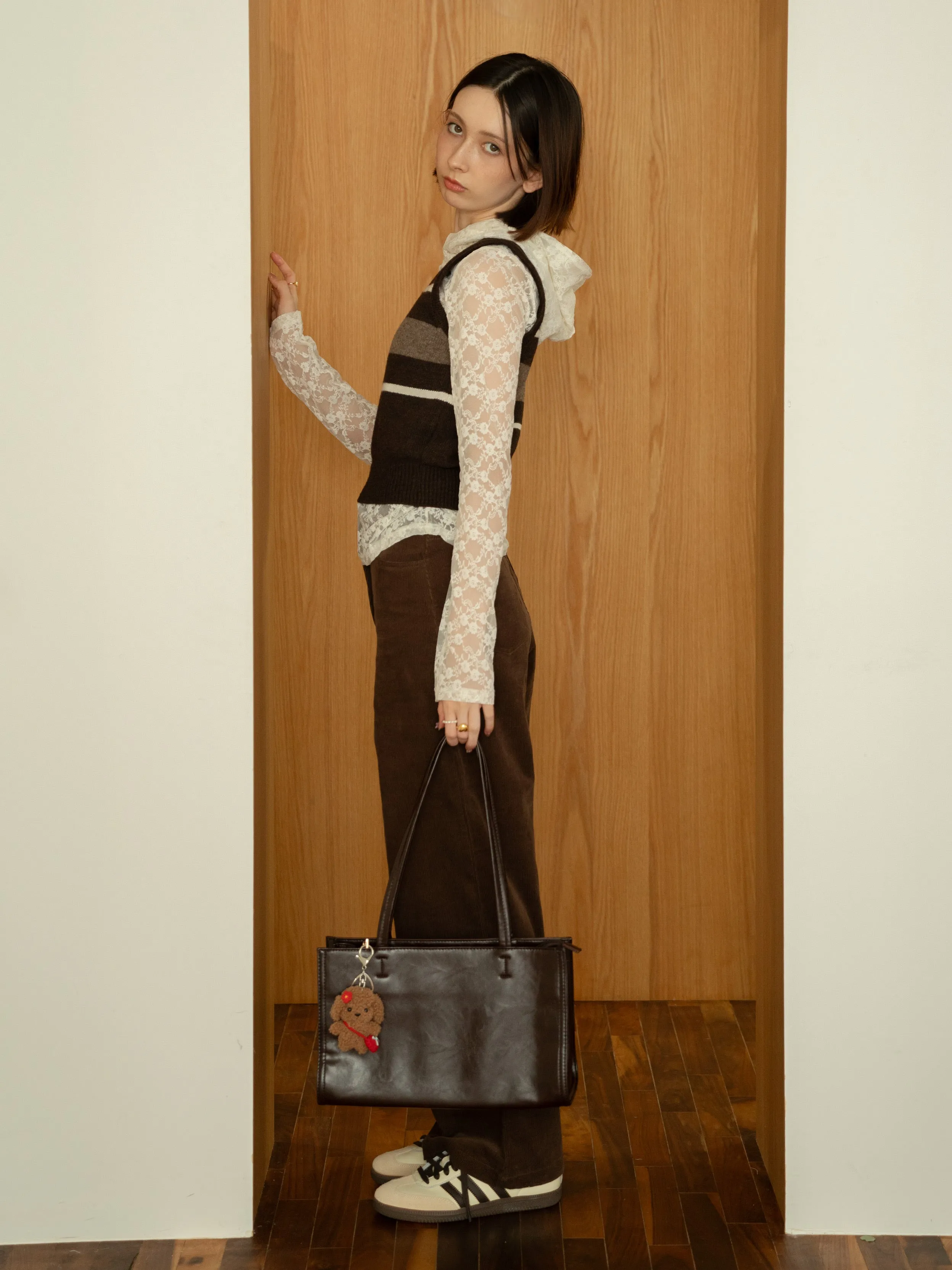 Corduroy Wide Straight Pants