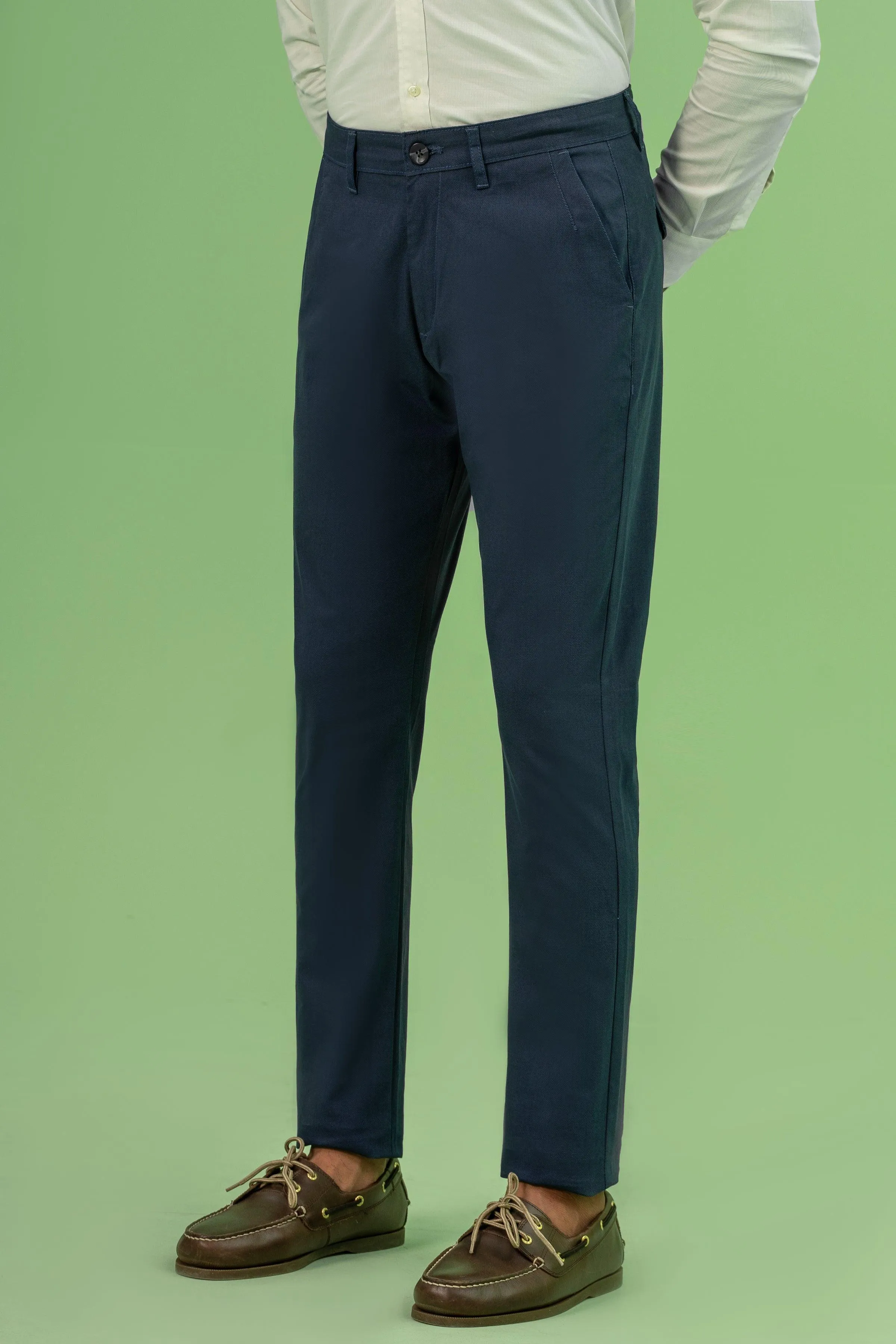 CROSS POCKET PRINTED PANT NAVY