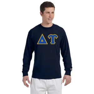 Delta Upsilon Greek Champion Long-Sleeve Tee - Champion CC8C - TWILL