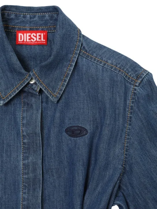 Diesel Kids   Cotton denim dress w/belt 