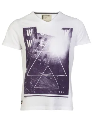 Dissident Workwear T-Shirt in Optic White