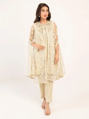 Embroidered Poly Net Suit