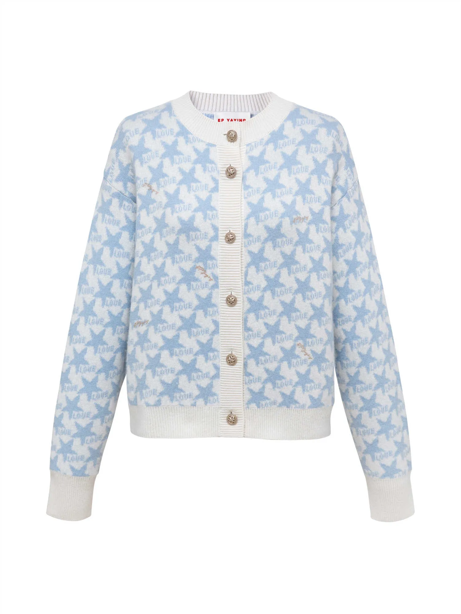 EP YAYING Wool Knit Cardigan