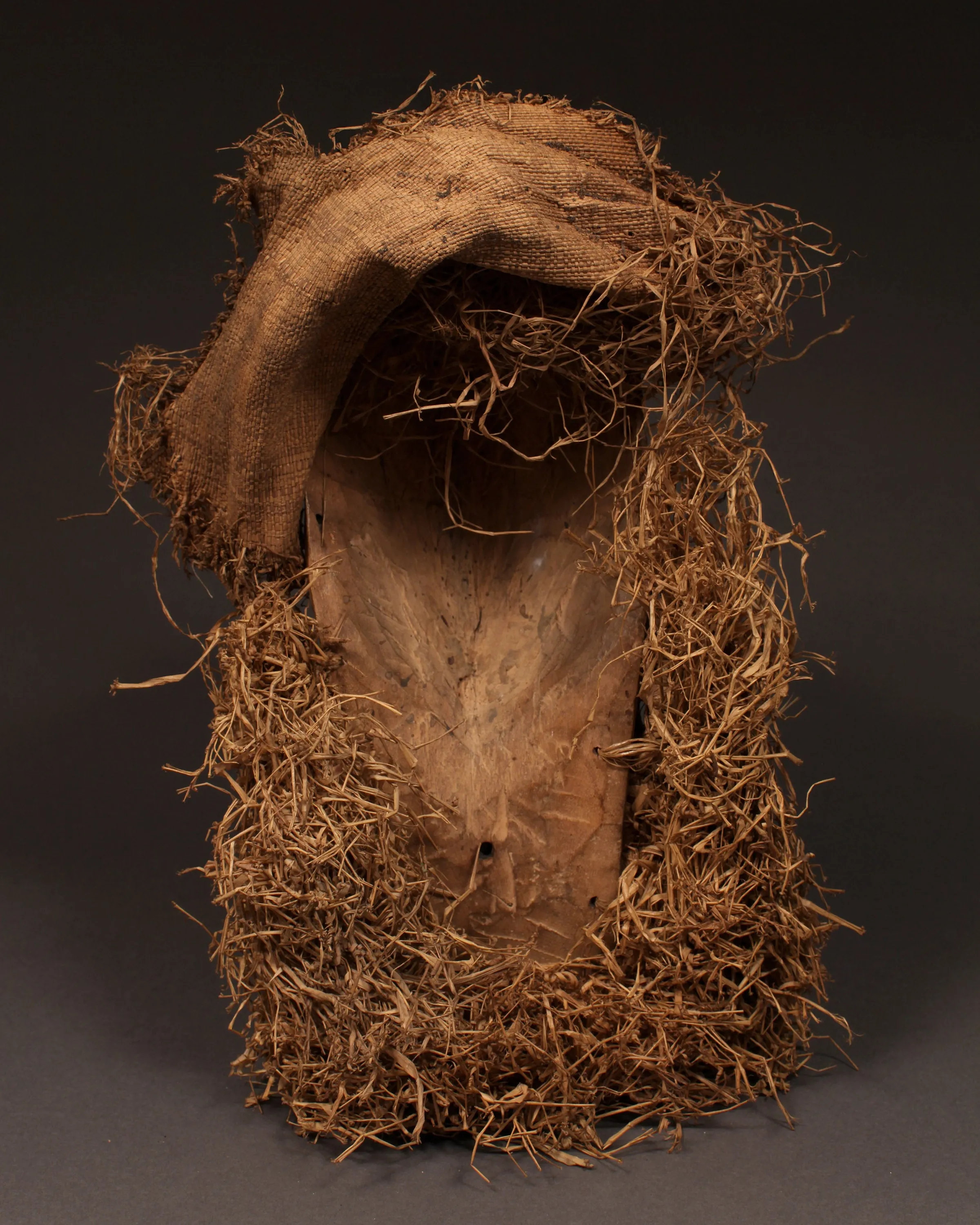 Forehead African Mask, Crafted Wood, Pende Tribe, D.R Congo