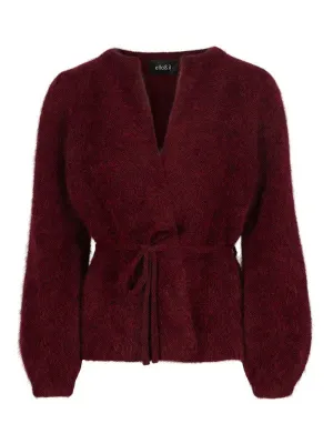 Fredrikke Chunky Cardigan - Burgundy