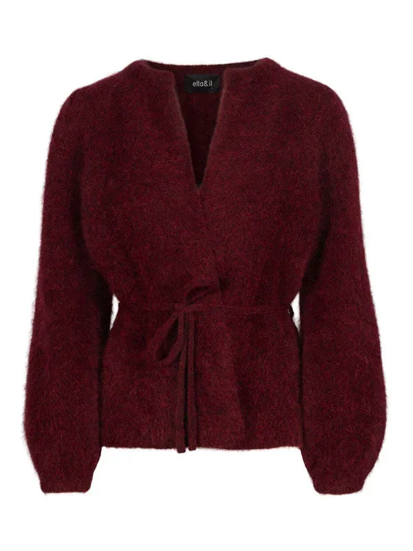 Fredrikke Chunky Cardigan - Burgundy