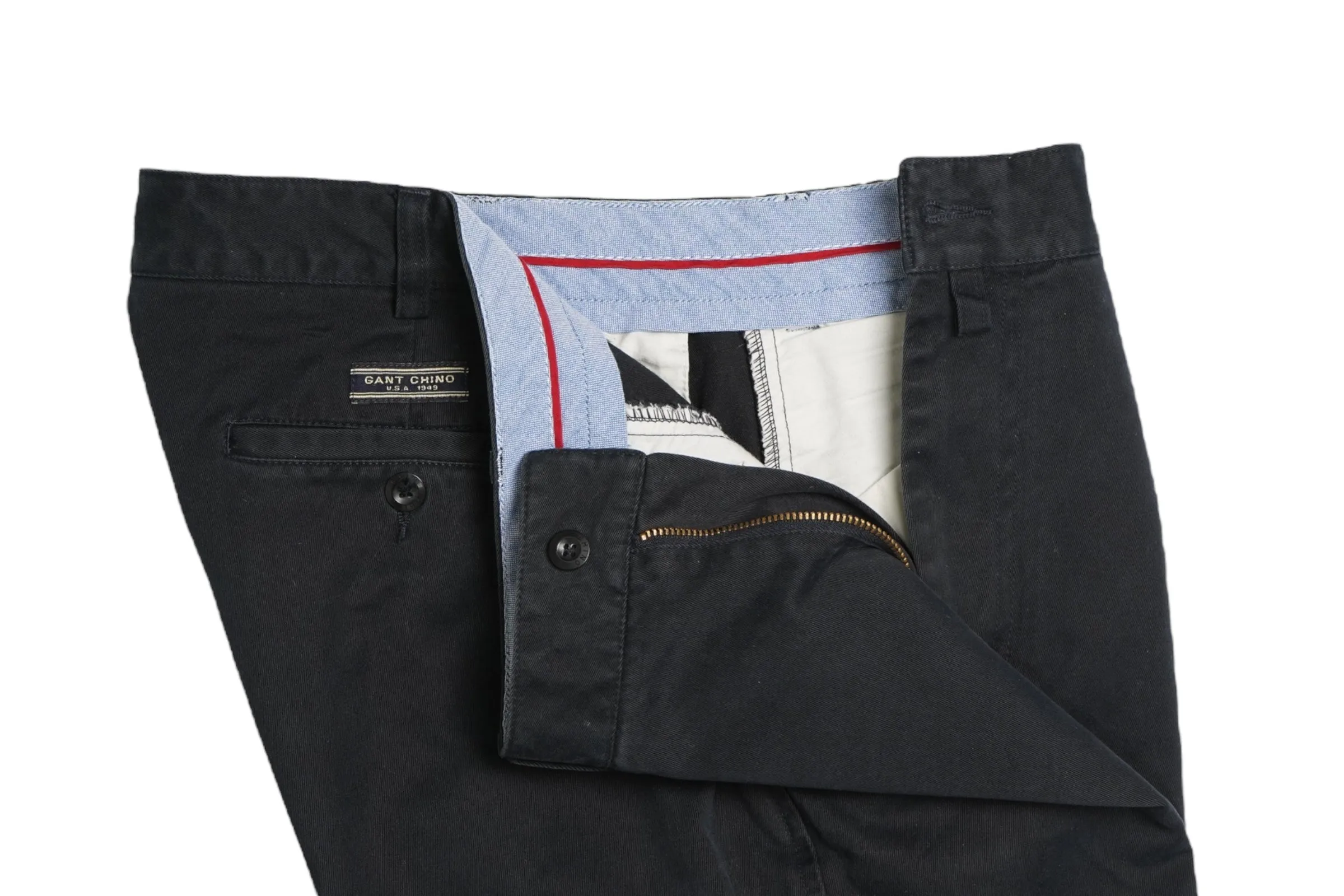 Gant - Navy Cotton Chinos 34/34
