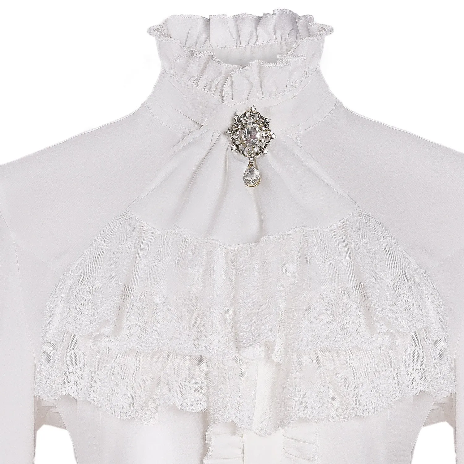 Girlary-shop ribbons galore dress to impress Court Style Flared Long Sleeve Gothic Inner Lotus Leaf Lace Shirt Lolita Women's Retro French Top Women