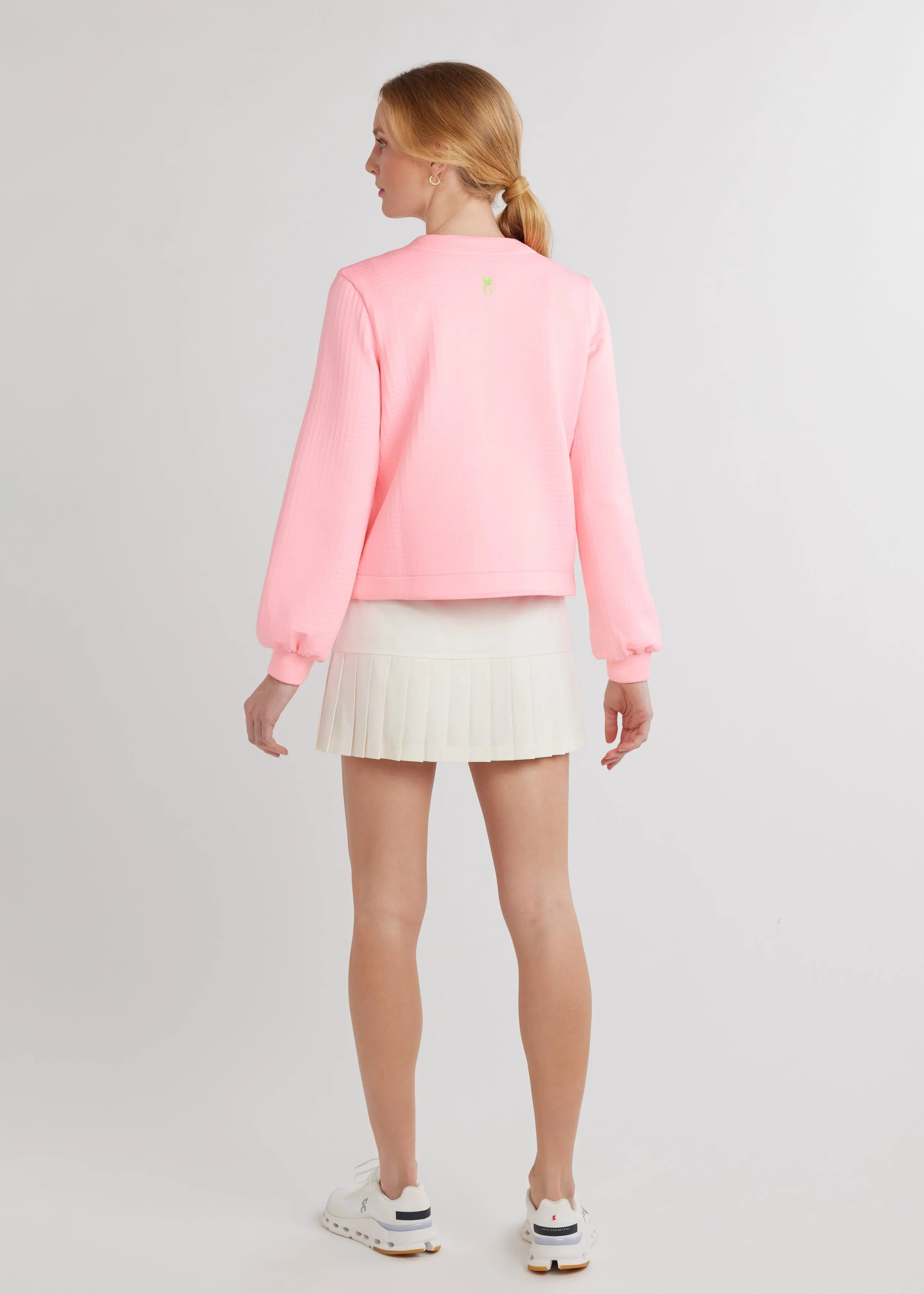 Haverhill Cardigan in Waffle (Cotton Candy)