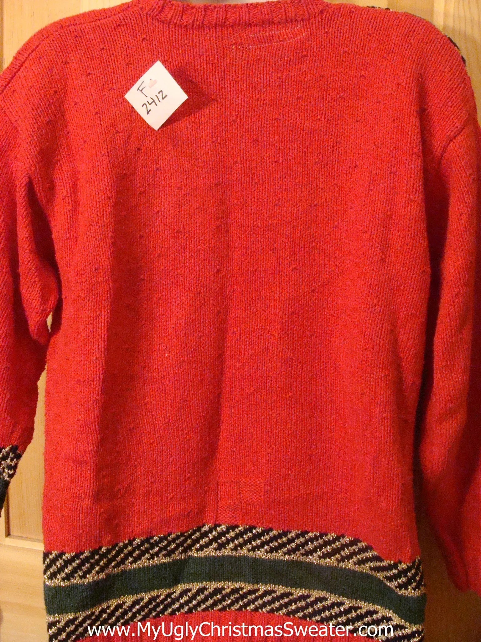 Holy Grail of Ugly Christmas Sweater Funny Bunny 80s