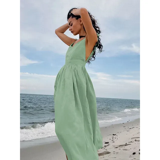 Jana Dress - Rückenfreies Sommerkleid mit verstellbaren Trägern