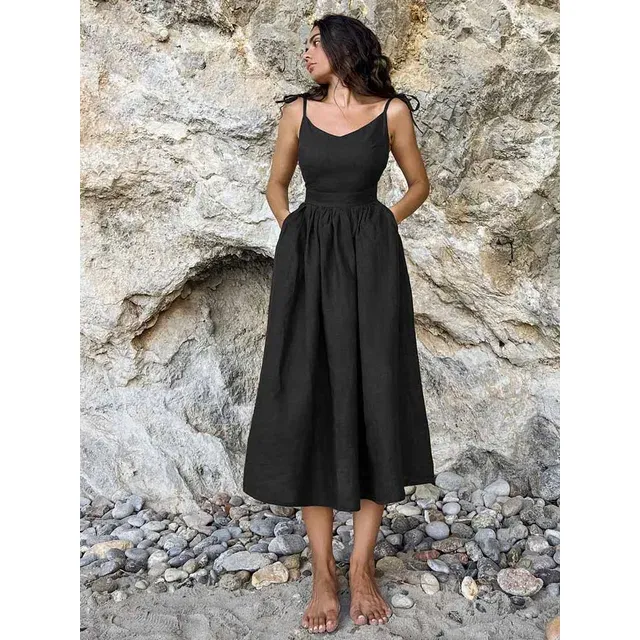 Jana Dress - Rückenfreies Sommerkleid mit verstellbaren Trägern