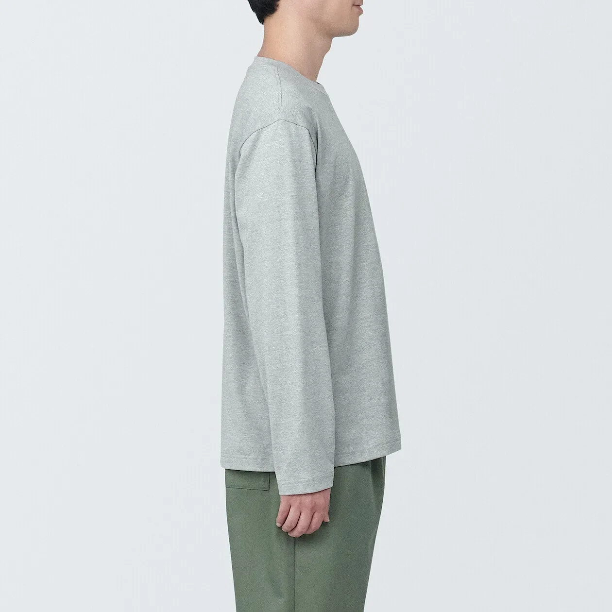 Jersey Crewneck Long Sleeve T-Shirt