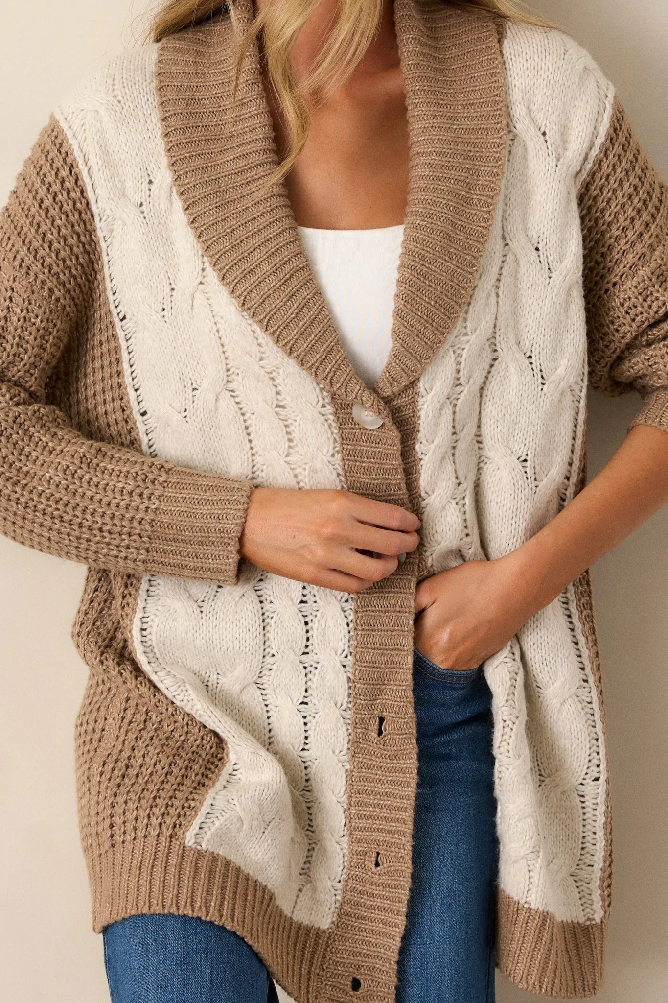 Just For Me Tan Cardigan