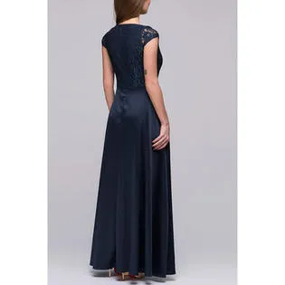 Ketty More Women Lace Pleated Long Maxi Dress-KMWC089