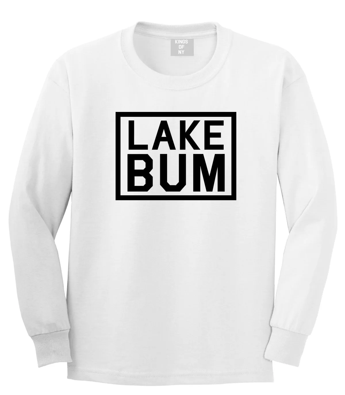 Lake Bum Box Mens Long Sleeve T-Shirt