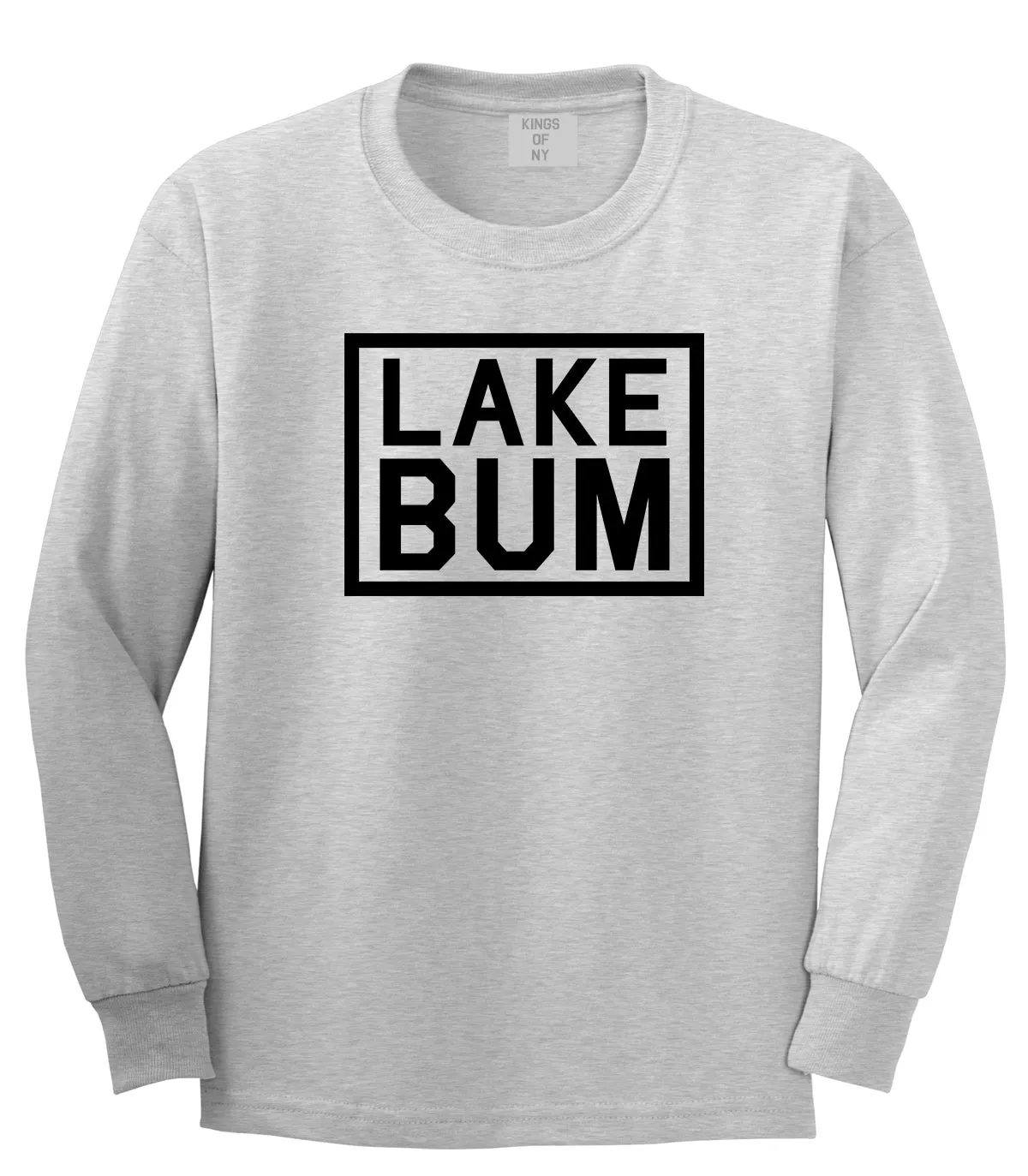 Lake Bum Box Mens Long Sleeve T-Shirt