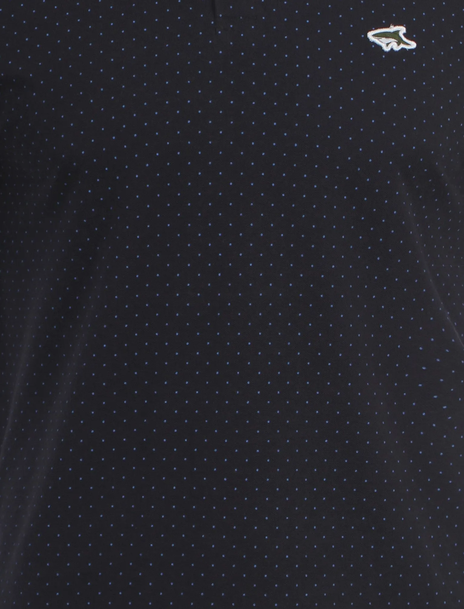Le Shark Beckflow polo with blue polka-dots